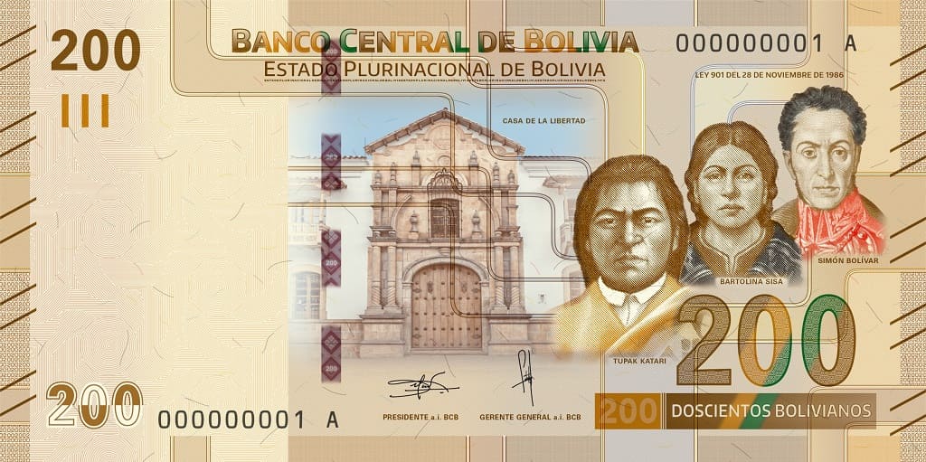 BILLETE BOLIVIA
