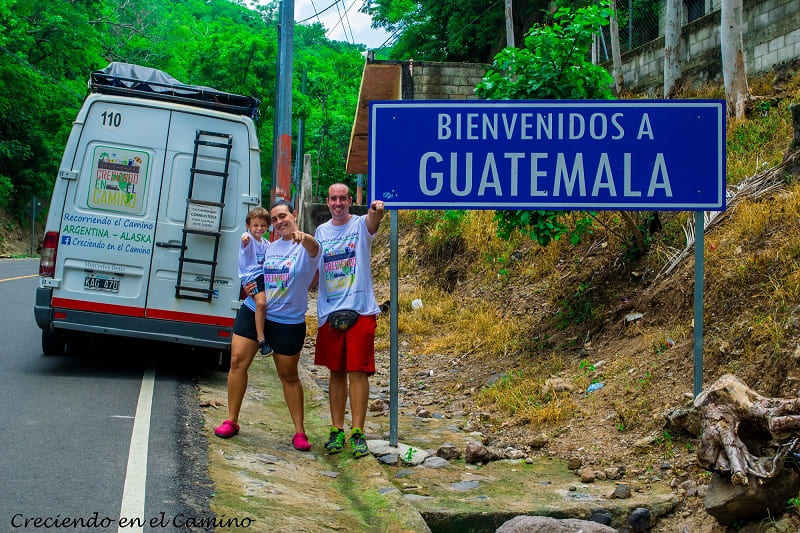 Paso fronterizo Chinamas. El Salvado - Guatemala 